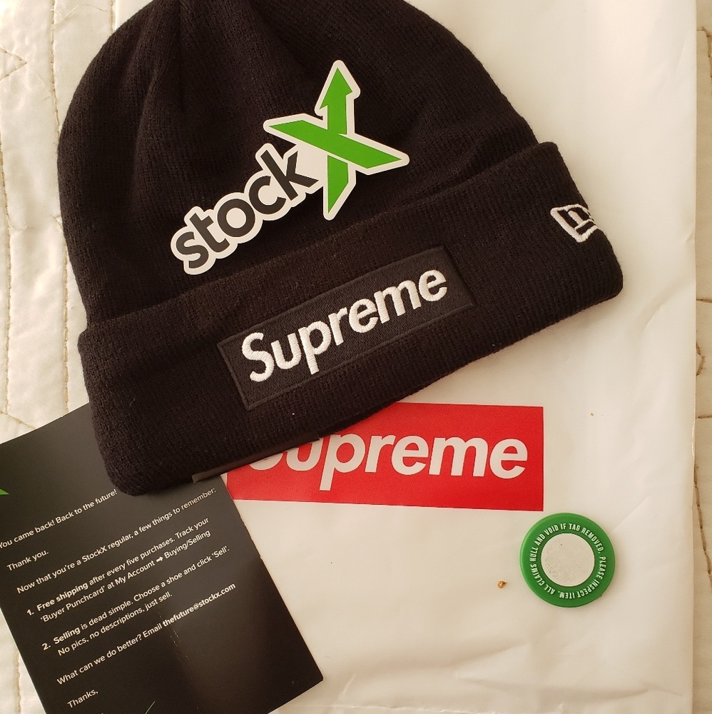 Brand New Black Supreme F18 Beanie